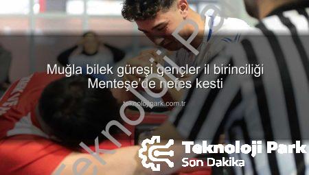 Muğla bilek güreşi gençler il birinciliği Menteşe’de nefes kesti