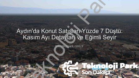 Aydın’da Konut Satışları Yüzde 7 Düştü: Kasım Ayı Detayları ve Eğimli Seyir