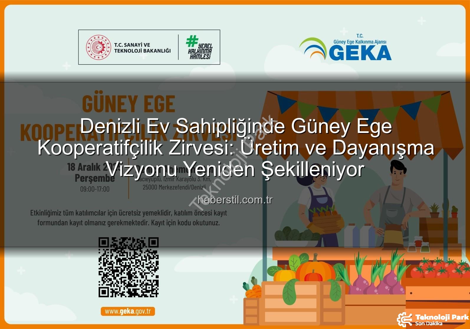 Güney Ege Kooperatifçilik - GEKA'dan Güney Ege İçin Kritik Zirve: Kooperatiflerin Geleceği Şekillenecek