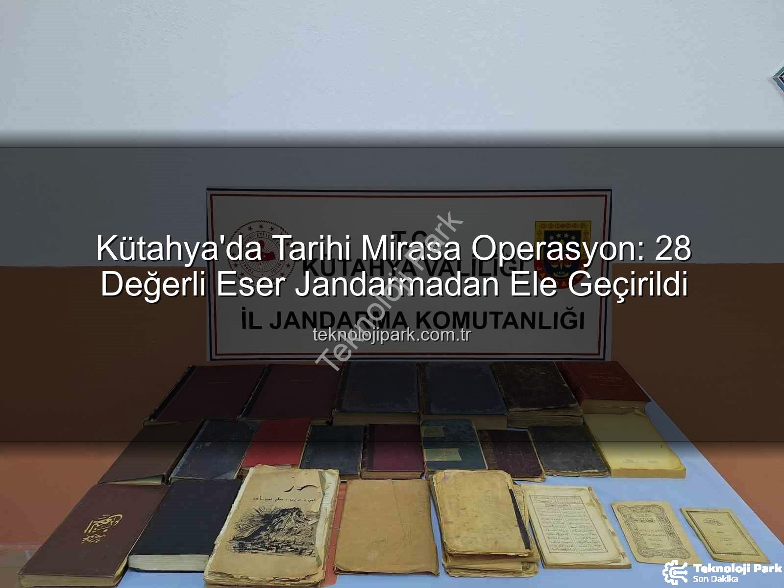 tarihi eser - Kütahya'da Tarihi Mirasa Operasyon: 28 Değerli Eser Jandarmadan Ele Geçirildi