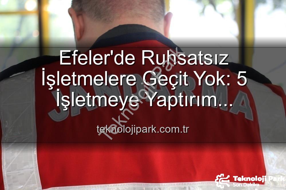 Efeler ruhsatsız işletme - Efeler'de Ruhsatsız İşletmelere Geçit Yok: 5 İşletmeye Yaptırım Uygulandı